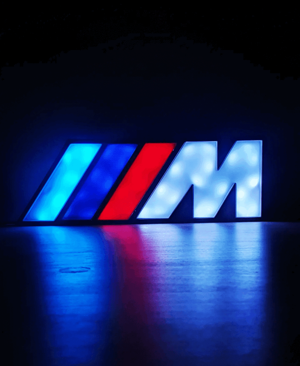 Enseigne Lumineuse BMW M Performance – CarCustom3D