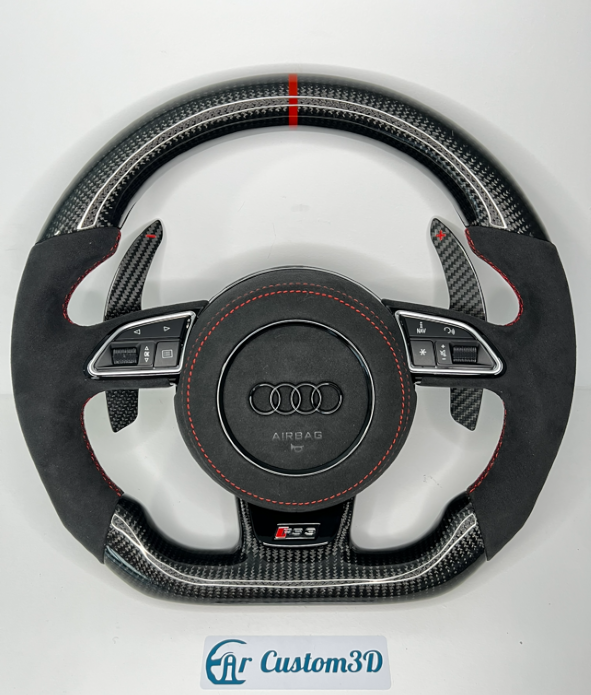 Centre de volant Airbag en Carbone/Alcantara/Cuir pour Audi – VAG SHOP