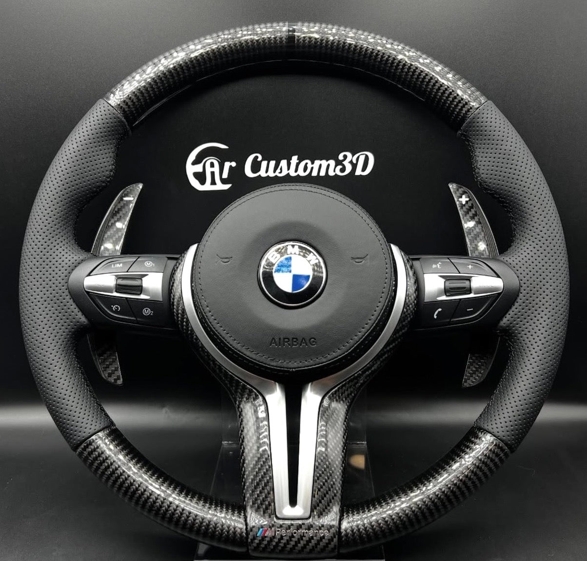 Volant BMW Série F sur mesure avec LED CarCustom3D

