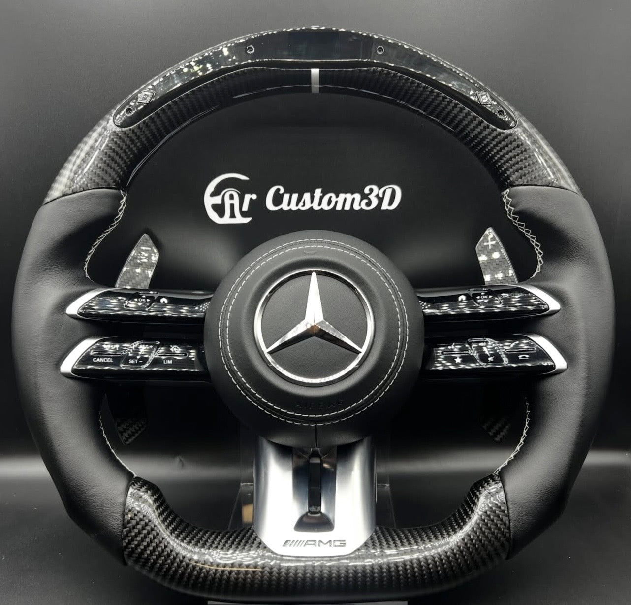 Volant Mercedes-Benz AMG 2022-2023 sur mesure avec LED CarCustom3D
