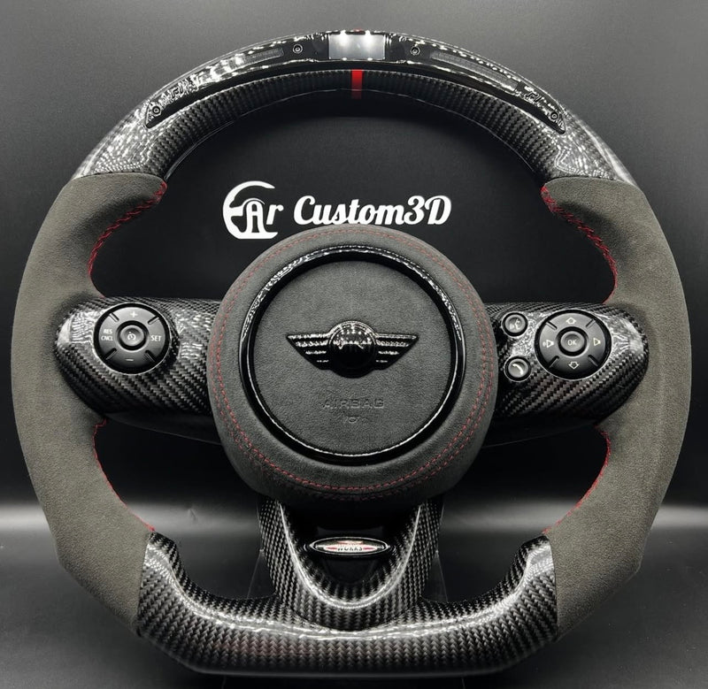 Volant MINI Cooper John Cooper Works F56 sur mesure avec LED CarCustom3D
